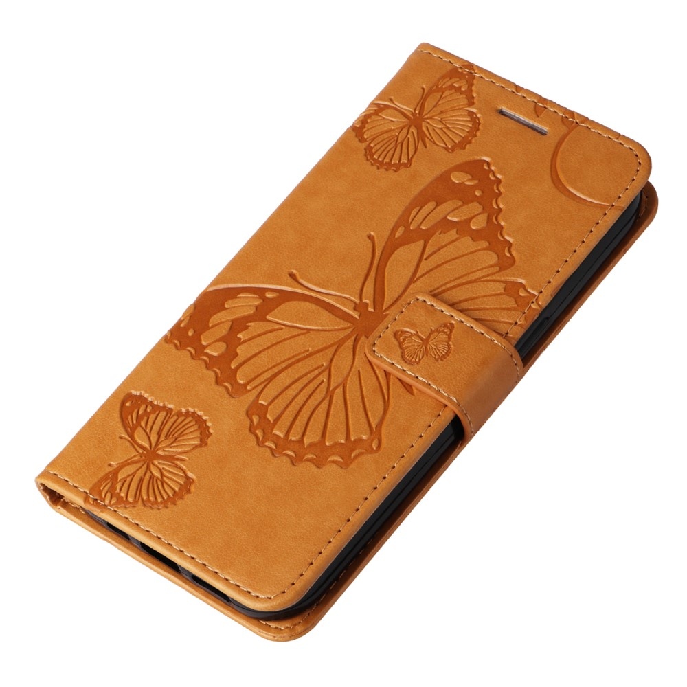 Big Butterfly knížkové pouzdro na Huawei Nova Y61 - žluté