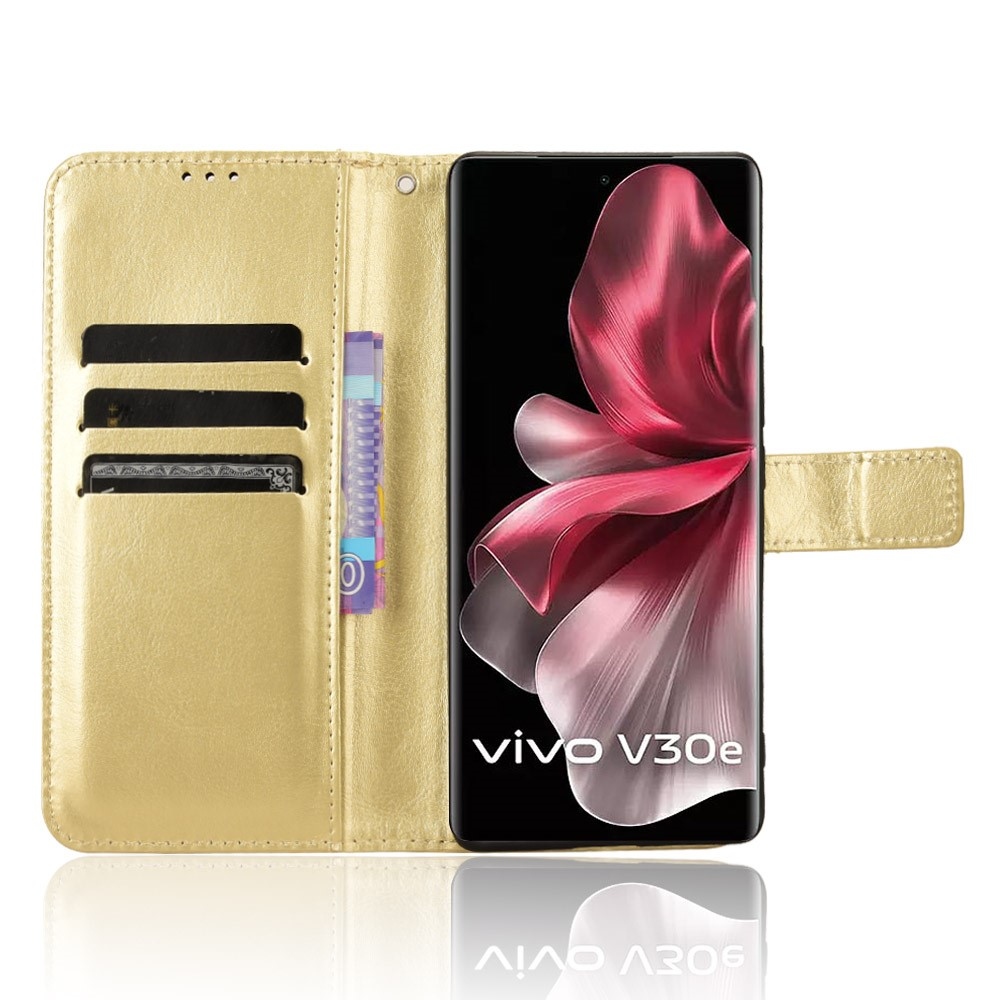 Crazy knížkové pouzdro na Vivo V40 Lite 5G - zlaté
