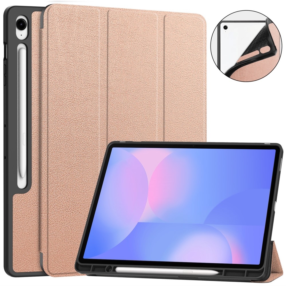 Casy chytré zavírací pouzdro na Samsung Galaxy Tab S10 FE+ - růžovozlaté