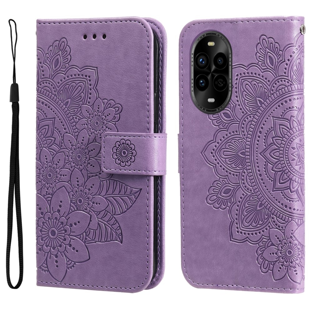 Mandala knížkové pouzdro na Huawei Nova 13 Pro 5G - fialové