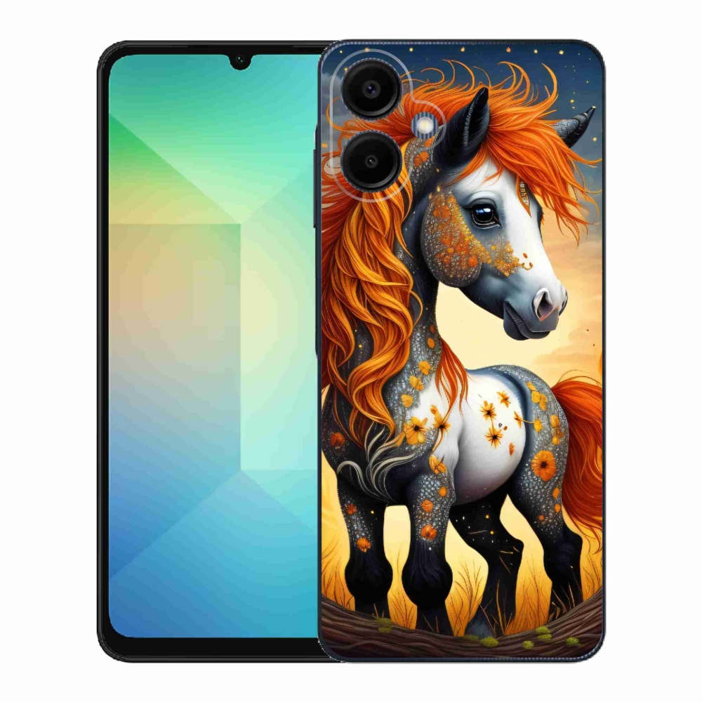 Gelový kryt mmCase na Samsung Galaxy A06 4G - barevný poník
