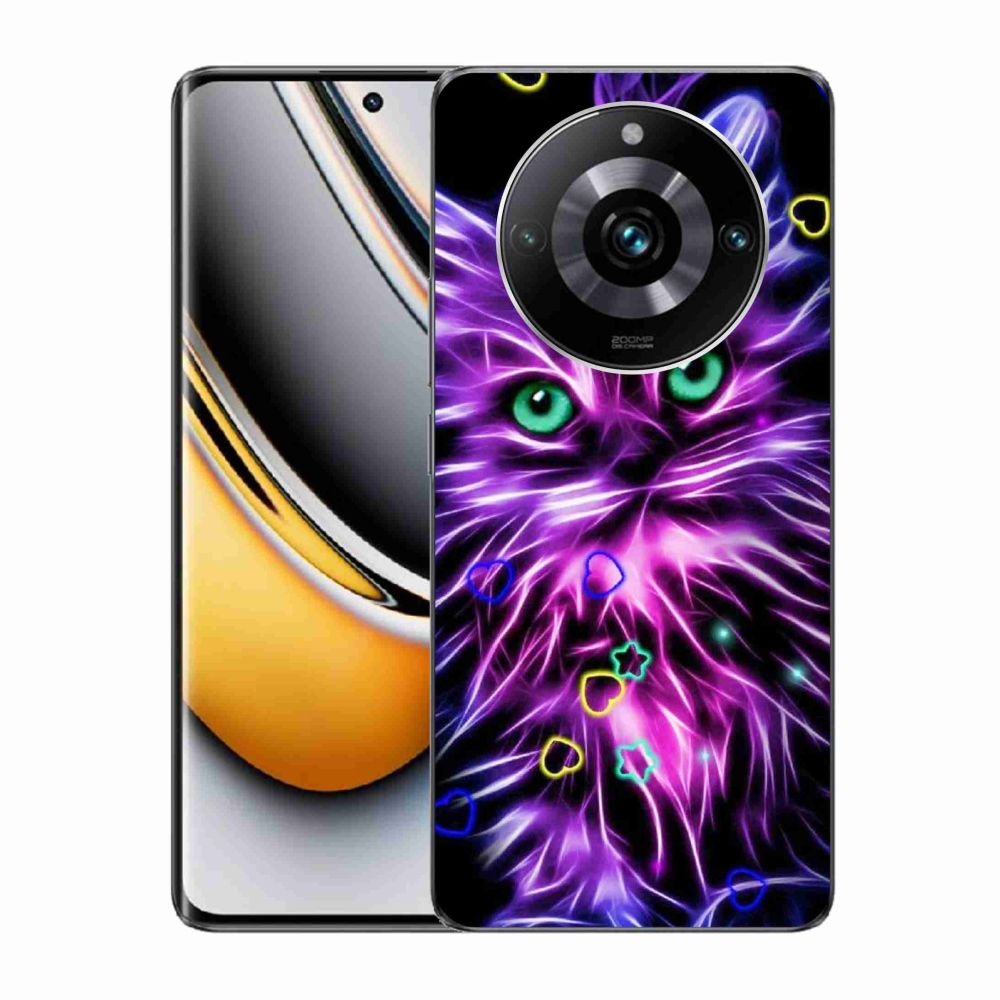Gelový kryt mmCase na Realme 11 Pro/11 Pro+ - abstraktní kočka
