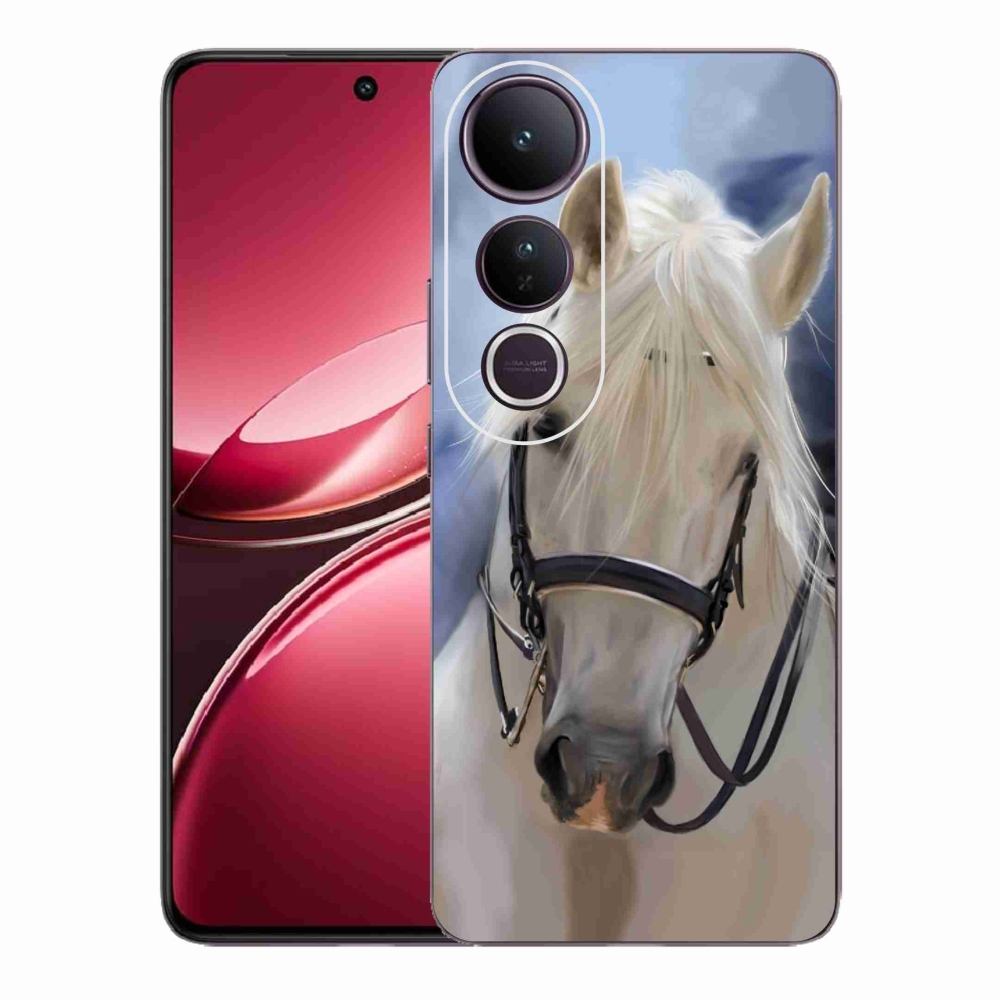 Gelový kryt mmCase na Vivo V50 Lite 4G/5G - bílý kůň