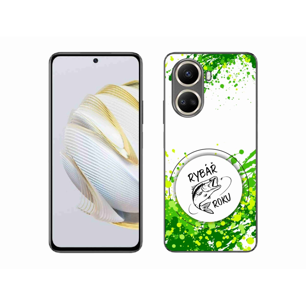 Gelový kryt mmCase na Huawei Nova 10 SE - rybář roku bílé pozadí