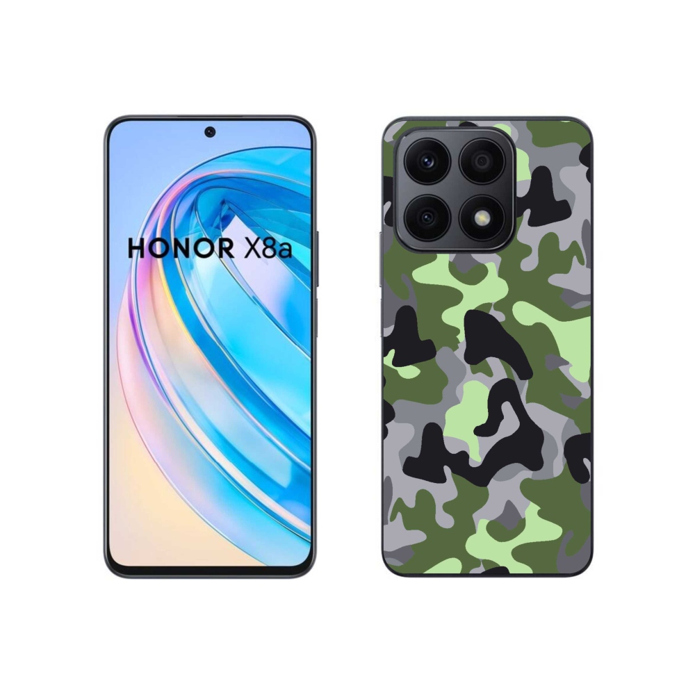 Gelový kryt mmCase na Honor X8a - maskáčový vzor 7