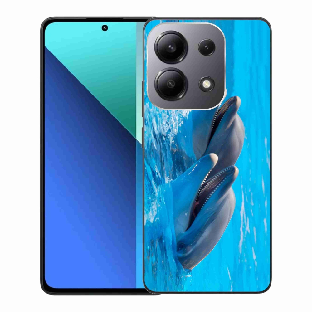 Gelový kryt mmCase na Xiaomi Redmi Note 13 - delfíni