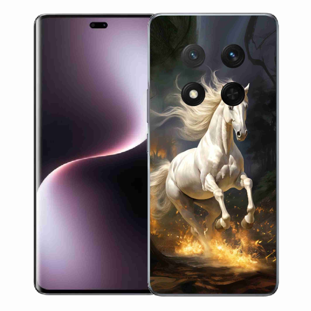 Gelový kryt mmCase na Honor Magic 7 Lite 5G - bílý kůň 2
