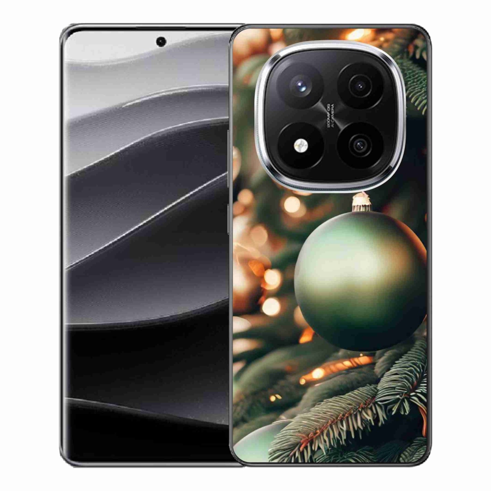 Gelový kryt mmCase na Xiaomi Redmi Note 14 Pro+ 5G - vánoční ozdoby 1