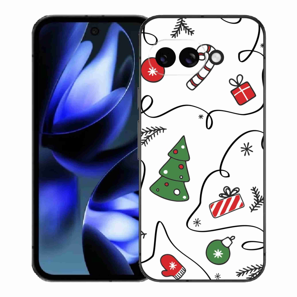 Gelový kryt mmCase na Google Pixel 9a - vánoční motivy