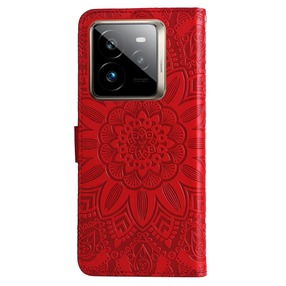 Sunflower knížkové pouzdro na Realme GT 7 Pro 5G - červené