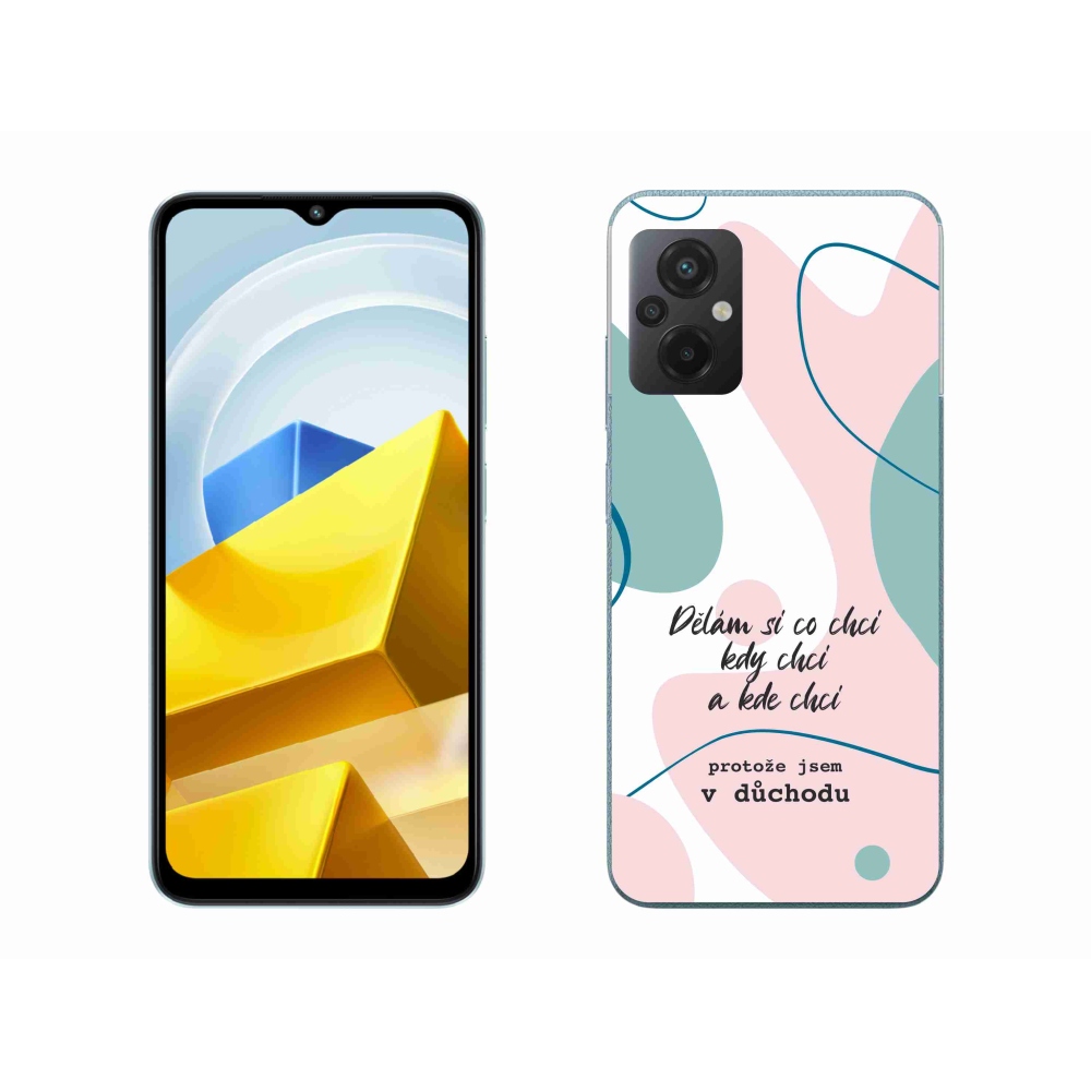 Gelový kryt mmCase na Xiaomi Poco M5 4G - vtipný text 10 bílé pozadí