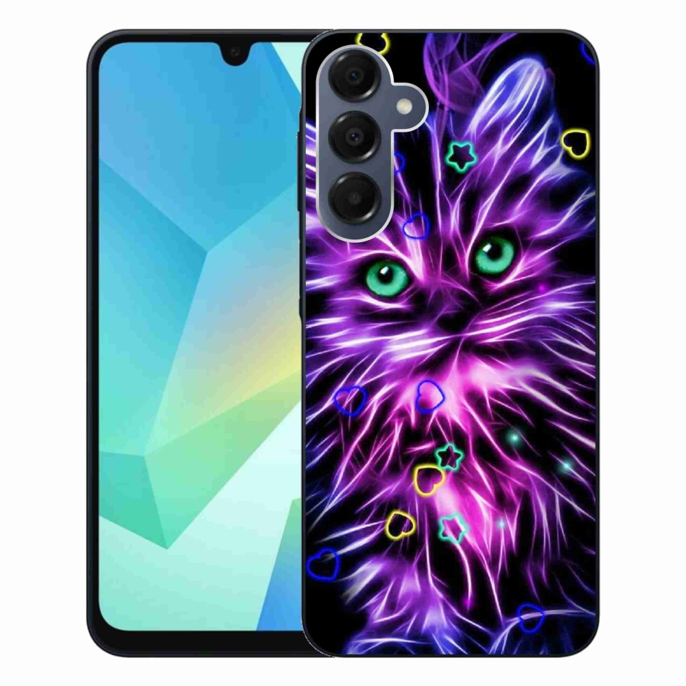 Gelový kryt mmCase na Samsung Galaxy A16 4G/5G - abstraktní kočka