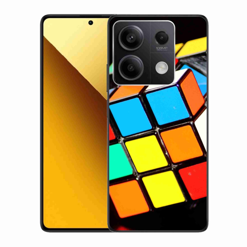 Gelový obal mmCase na Xiaomi Redmi Note 13 5G - rubikova kostka