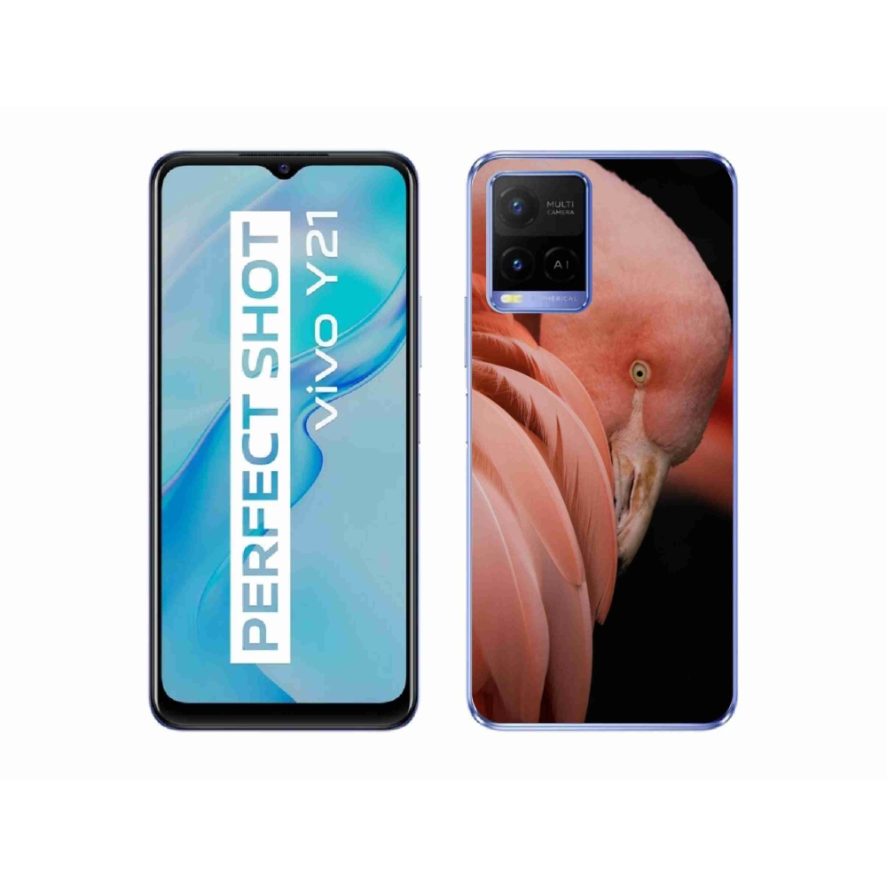 Gelový kryt mmCase na Vivo Y21/Y21s/Y33s - plameňák 3