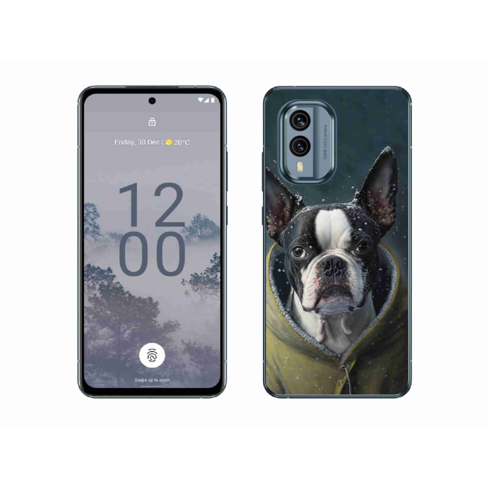 Gelový kryt mmCase na Nokia X30 5G - buldoček