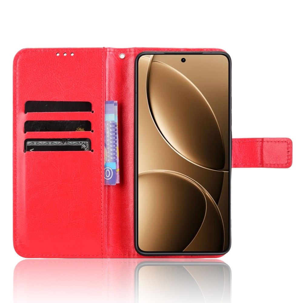 Crazy knížkové pouzdro na Xiaomi Poco F7 Pro 5G/Poco F7 Ultra 5G - červené