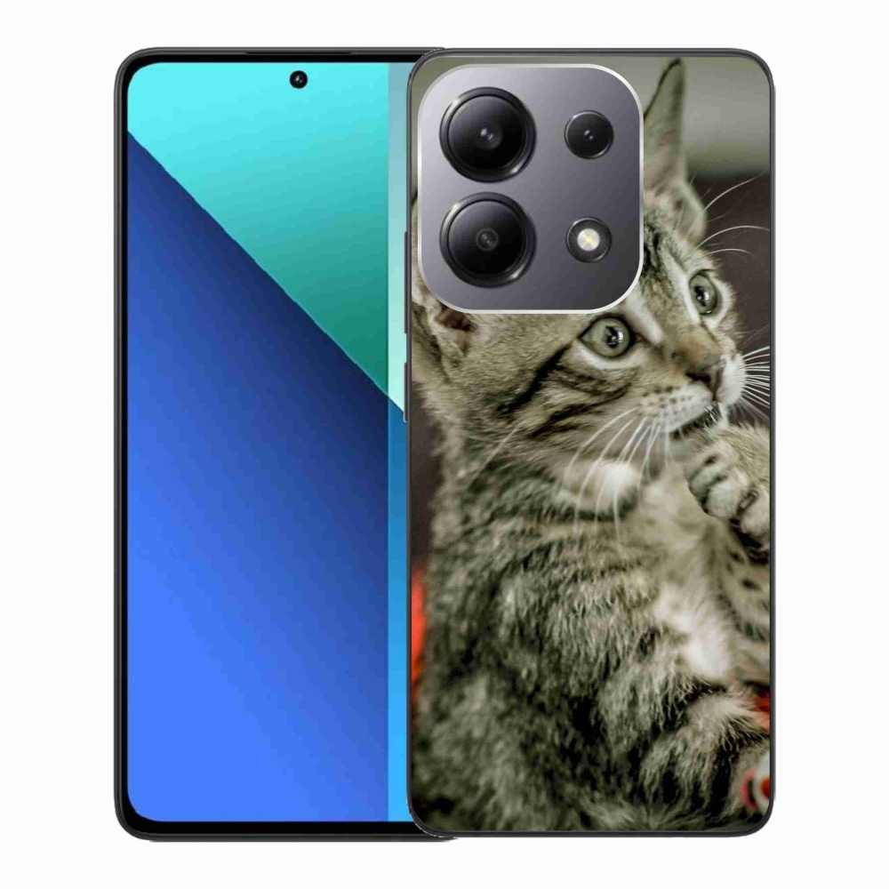 Gelový kryt mmCase na Xiaomi Redmi Note 13 - roztomilá kočka