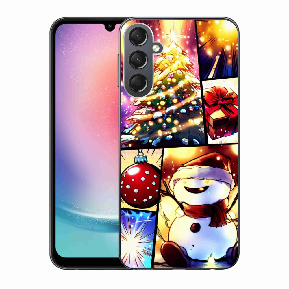 Gelový kryt mmCase na Samsung Galaxy A24 - vánoční motivy 1