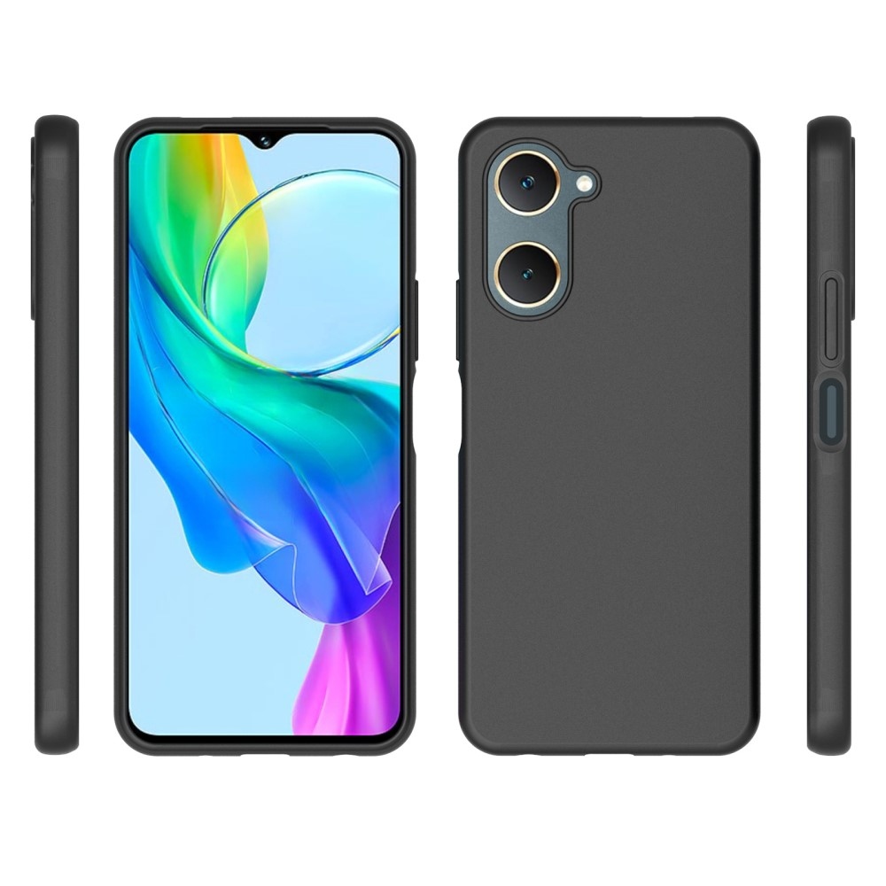 Matný gelový obal na Vivo Y28s 5G - černý