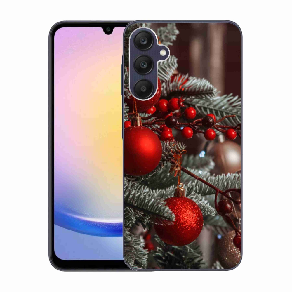 Gelový kryt mmCase na Samsung Galaxy A25 5G - vánoční ozdoby 2