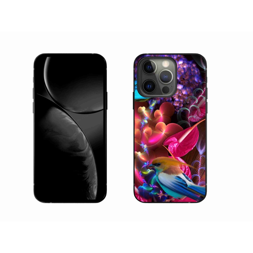 Gelový kryt mmCase na iPhone 13 Pro - barevné květiny