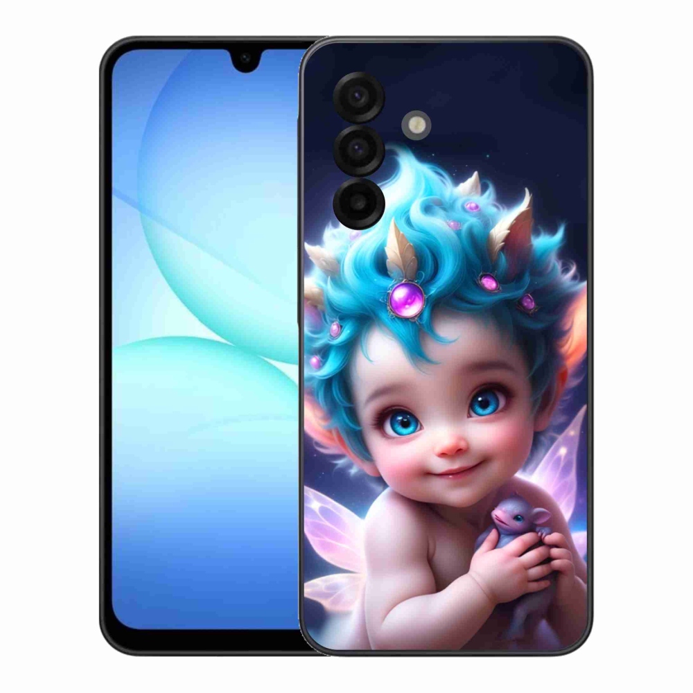 Gelový kryt mmCase na Samsung Galaxy A17 5G - dítě s motýlími křídly