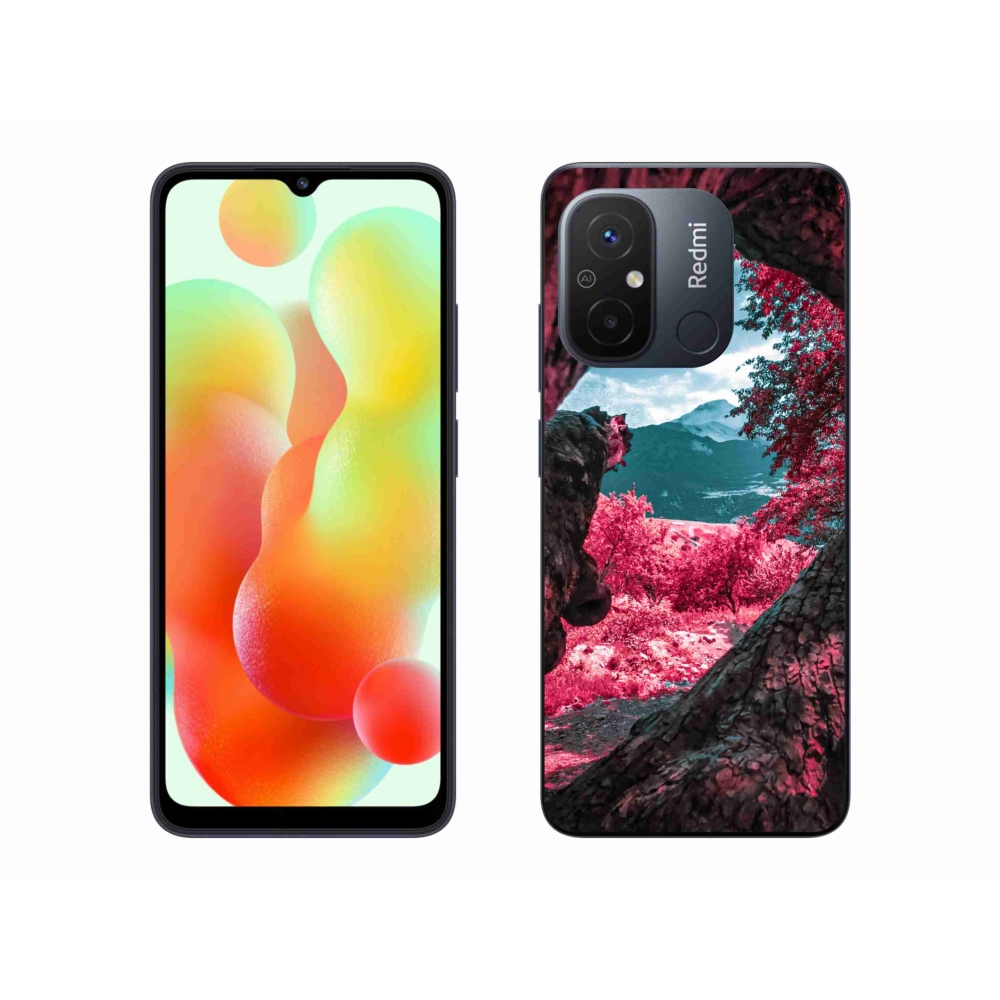 Gelový kryt mmCase na Xiaomi Redmi 12C - výhled na hory