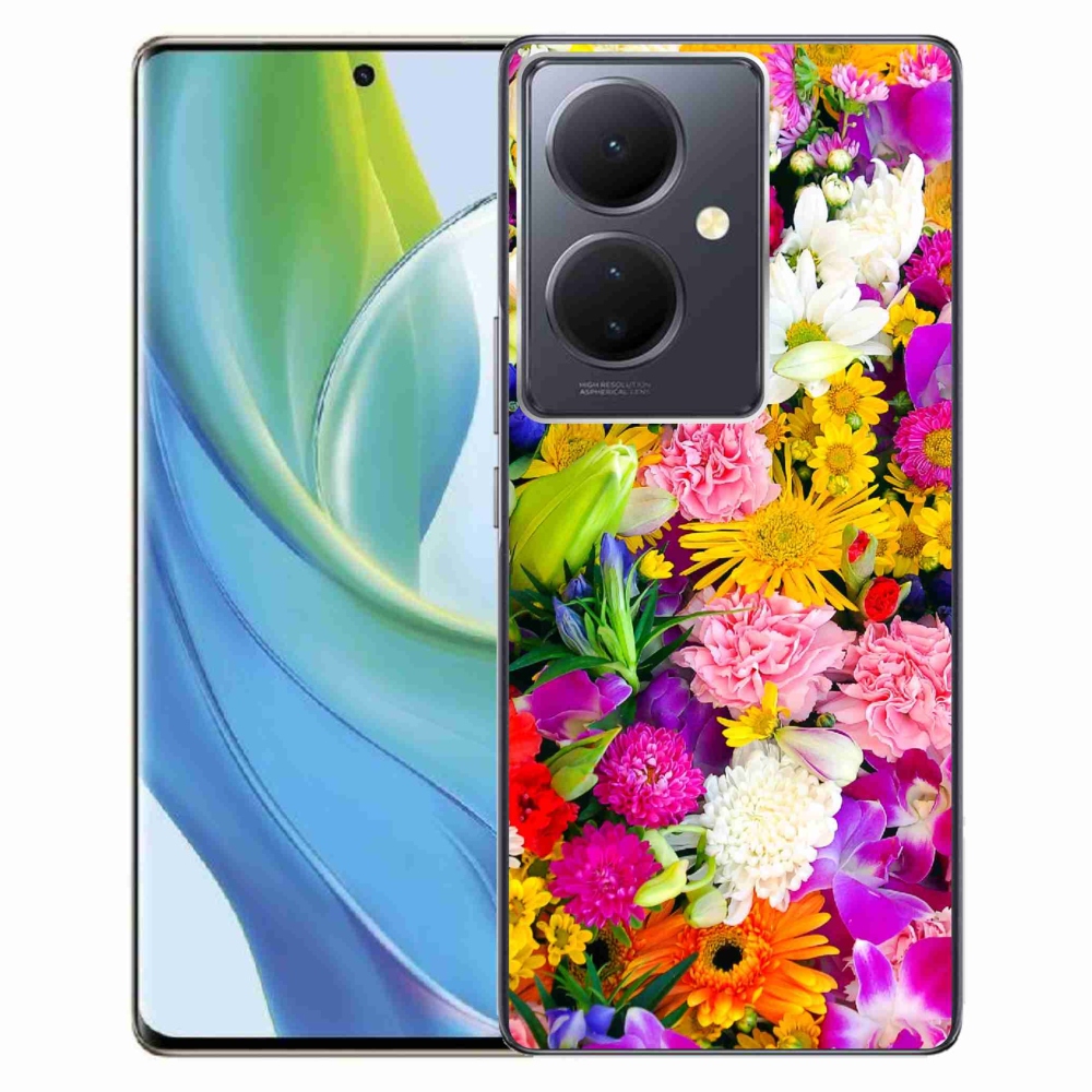 Gelový kryt mmCase na Vivo V29 Lite 5G - květiny 12