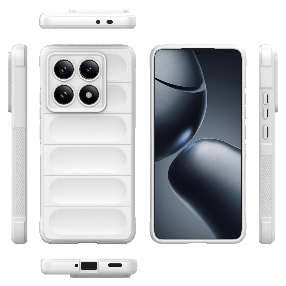 Rugg odolný gelový obal na Xiaomi Redmi Note 14 Pro 5G/Poco X7 5G - bílý