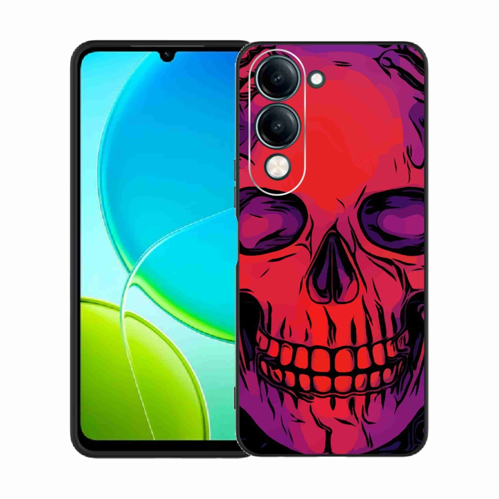Gelový kryt mmCase na Vivo Y29s 5G - lebka
