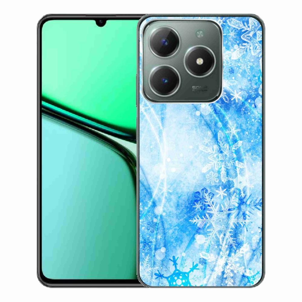 Gelový kryt mmCase na Realme C61 - sněhové vločky