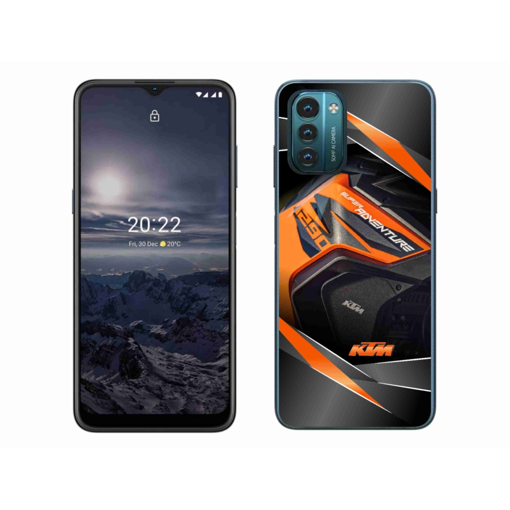 Gelový kryt mmCase na Nokia G11/G21 - motorka ktm