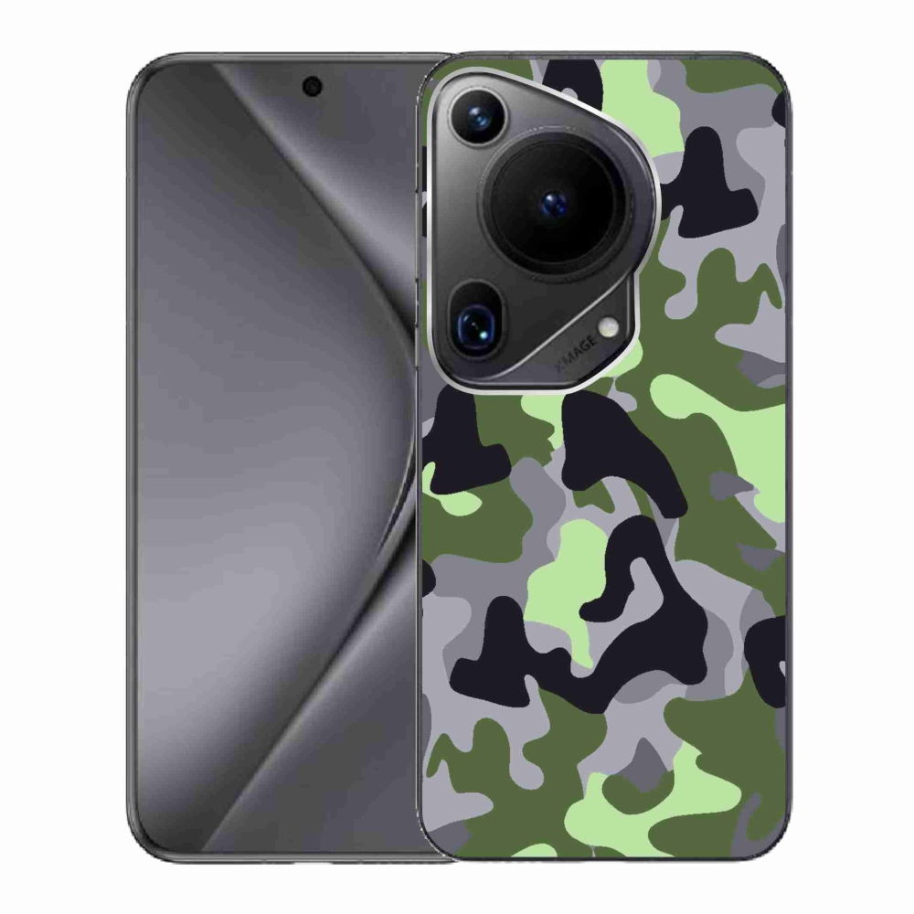 Gelový kryt mmCase na Huawei Pura 70 Ultra - maskáčový vzor 7