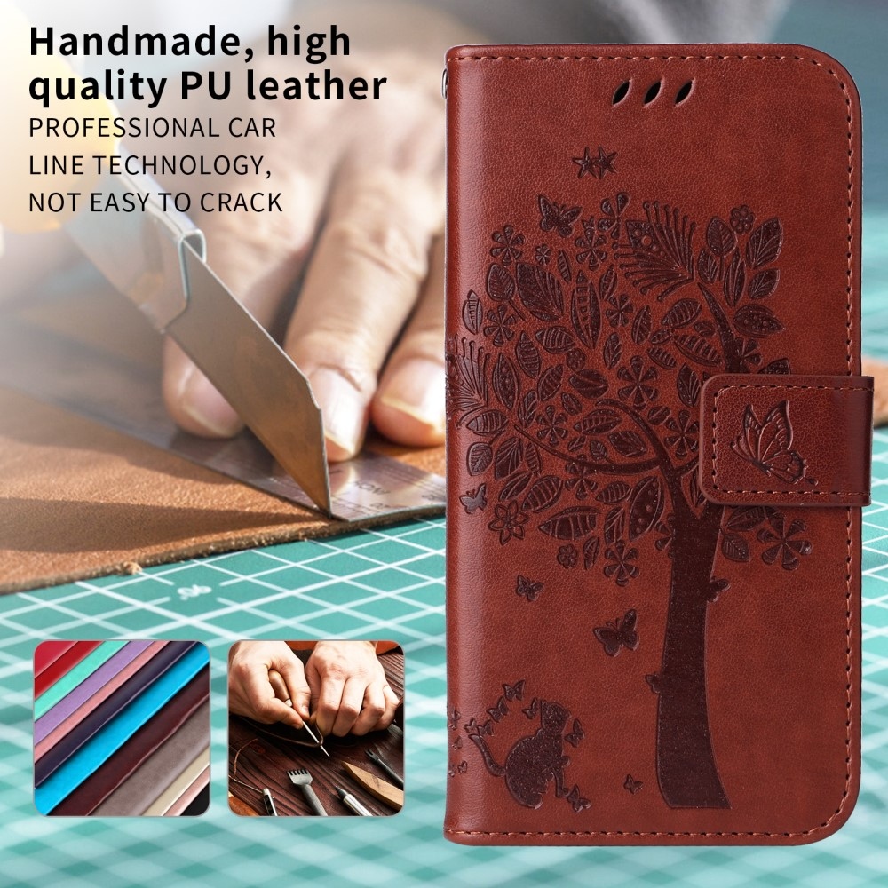 Trees knížkové pouzdro na Xiaomi Redmi A5 (173.45x79.35x8.45mm) - hnědé
