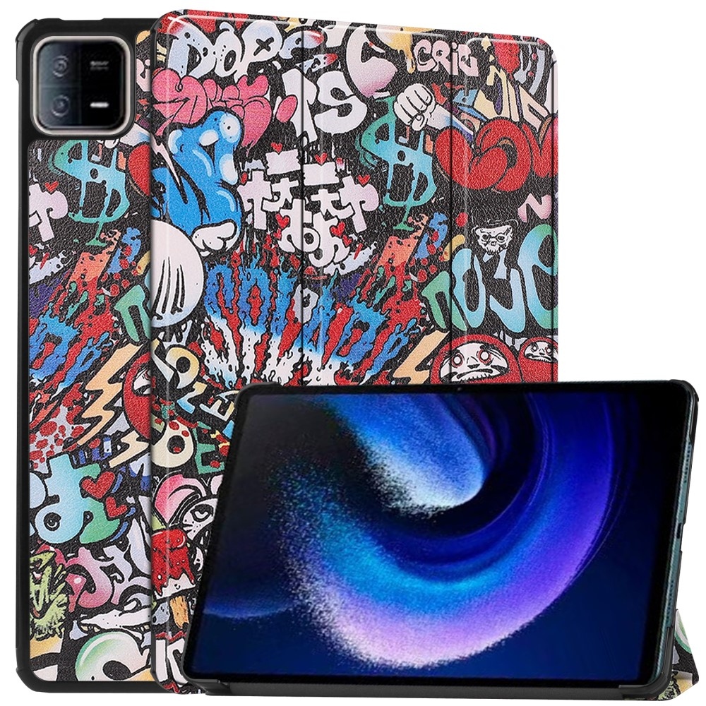 Print chytré zavírací pouzdro na Xiaomi Pad 6 - graffiti