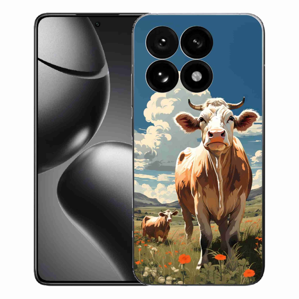 Gelový kryt mmCase na Xiaomi 15T - krávy na louce