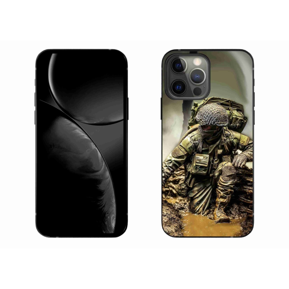Gelový kryt mmCase na iPhone 13 Pro Max 6.7 - voják