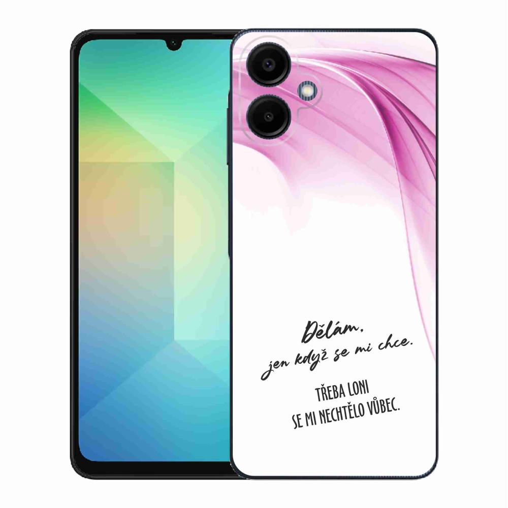 Gelový kryt mmCase na Samsung Galaxy A06 4G - vtipný text 12 bílé pozadí