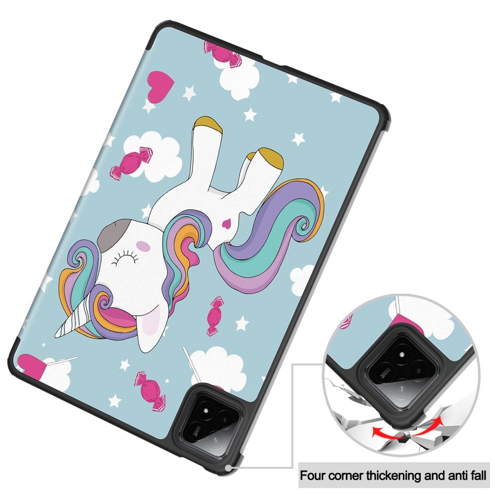 Patty chytré polohovací pouzdro na tablet Xiaomi Pad 7/7 Pro - jednorožec