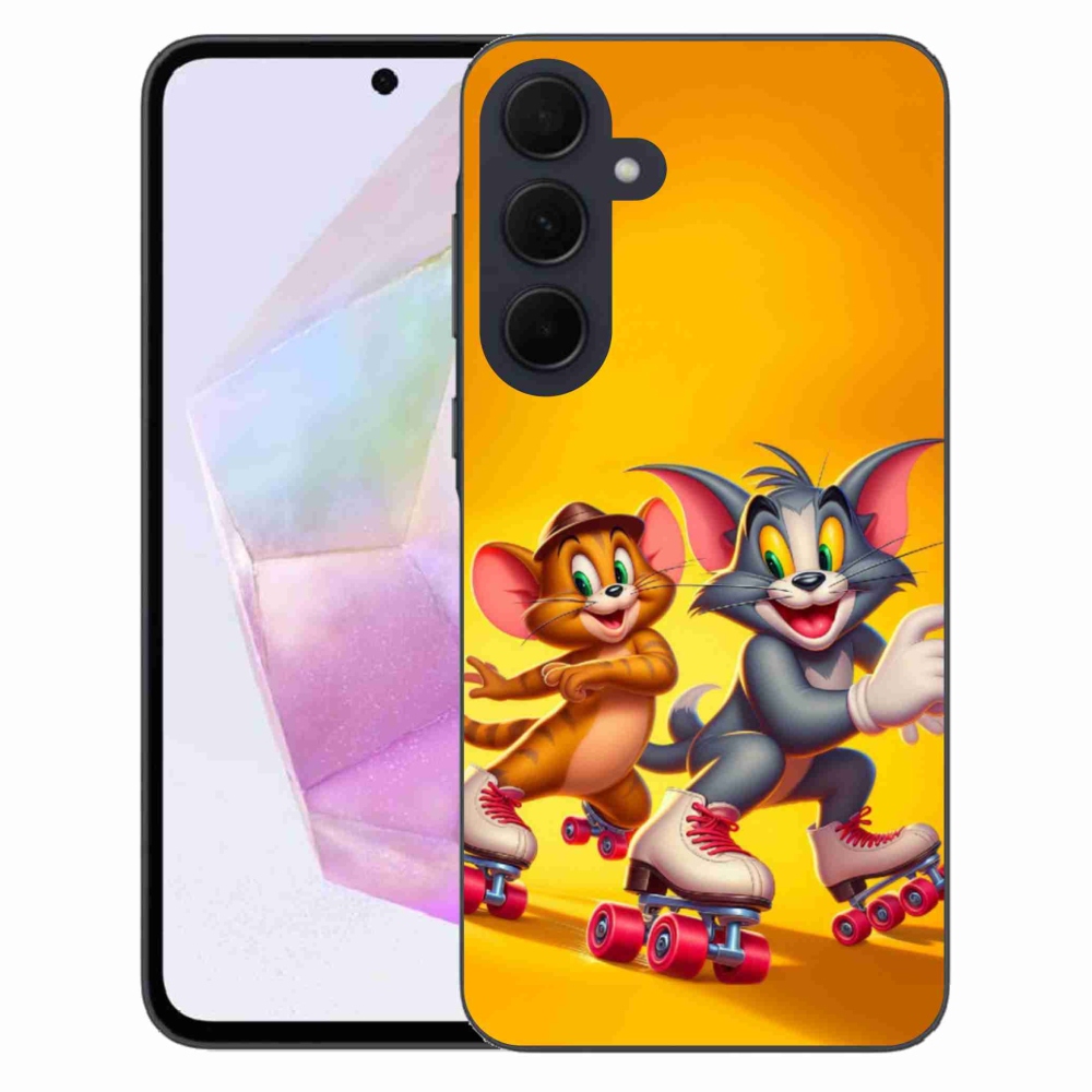 Gelový kryt mmCase na Samsung Galaxy A35 5G - tom a jerry