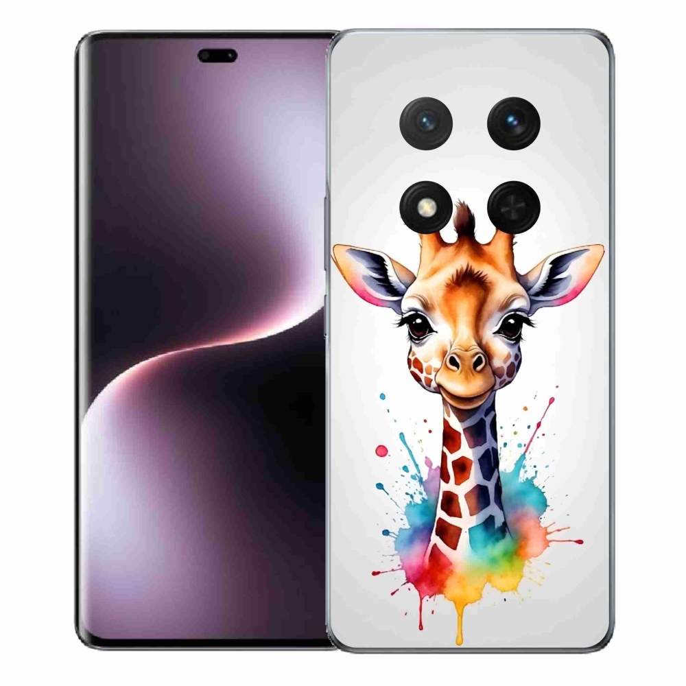 Gelový kryt mmCase na Honor Magic 7 Lite 5G - žirafa 1