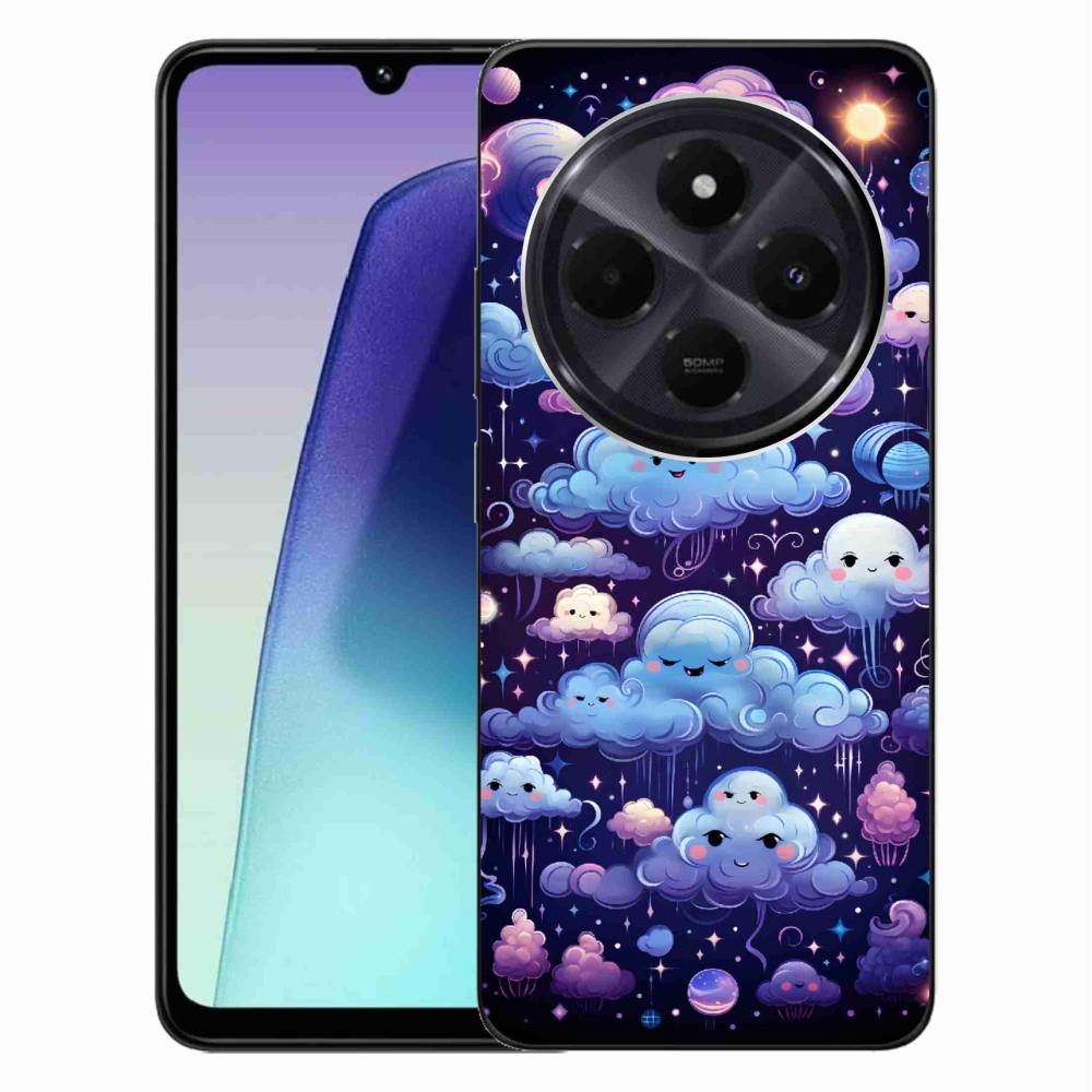 Gelový kryt mmCase na Xiaomi Redmi 14C/Poco C75 - mráčky