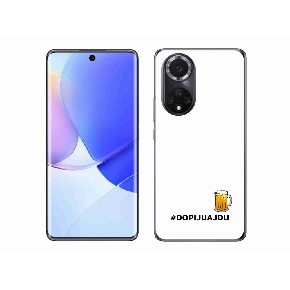 Gelový kryt mmCase na Honor 50 - pivní motiv 1 bílé pozadí