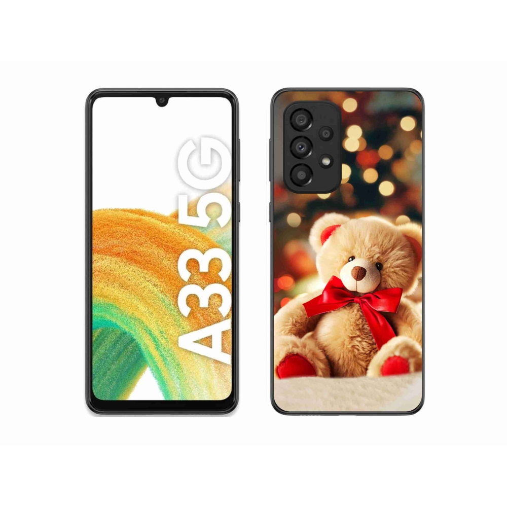 Gelový kryt mmCase na Samsung Galaxy A33 5G - plyšový medvídek