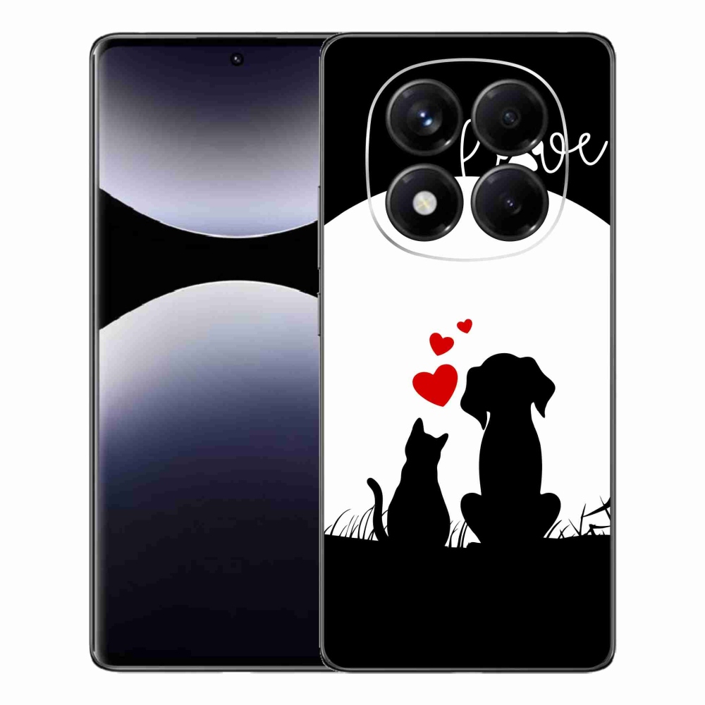 Gelový kryt mmCase na Xiaomi Redmi Note 14 Pro - zvířecí láska