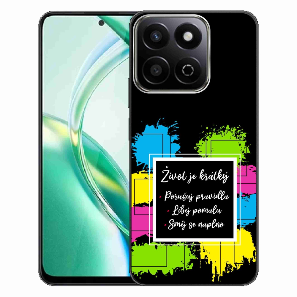 Gelový kryt mmCase na Honor 200 Smart 5G - citát 5 černé pozadí