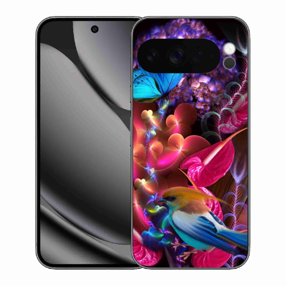 Gelový kryt mmCase na Google Pixel 10 Pro XL - barevné květiny