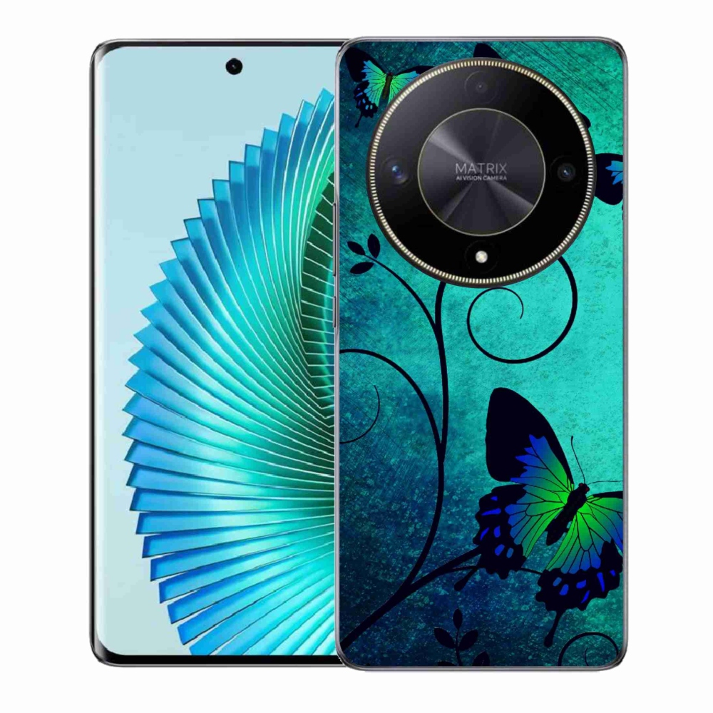 Gelový kryt mmCase na Honor Magic 6 Lite 5G - barevní motýli