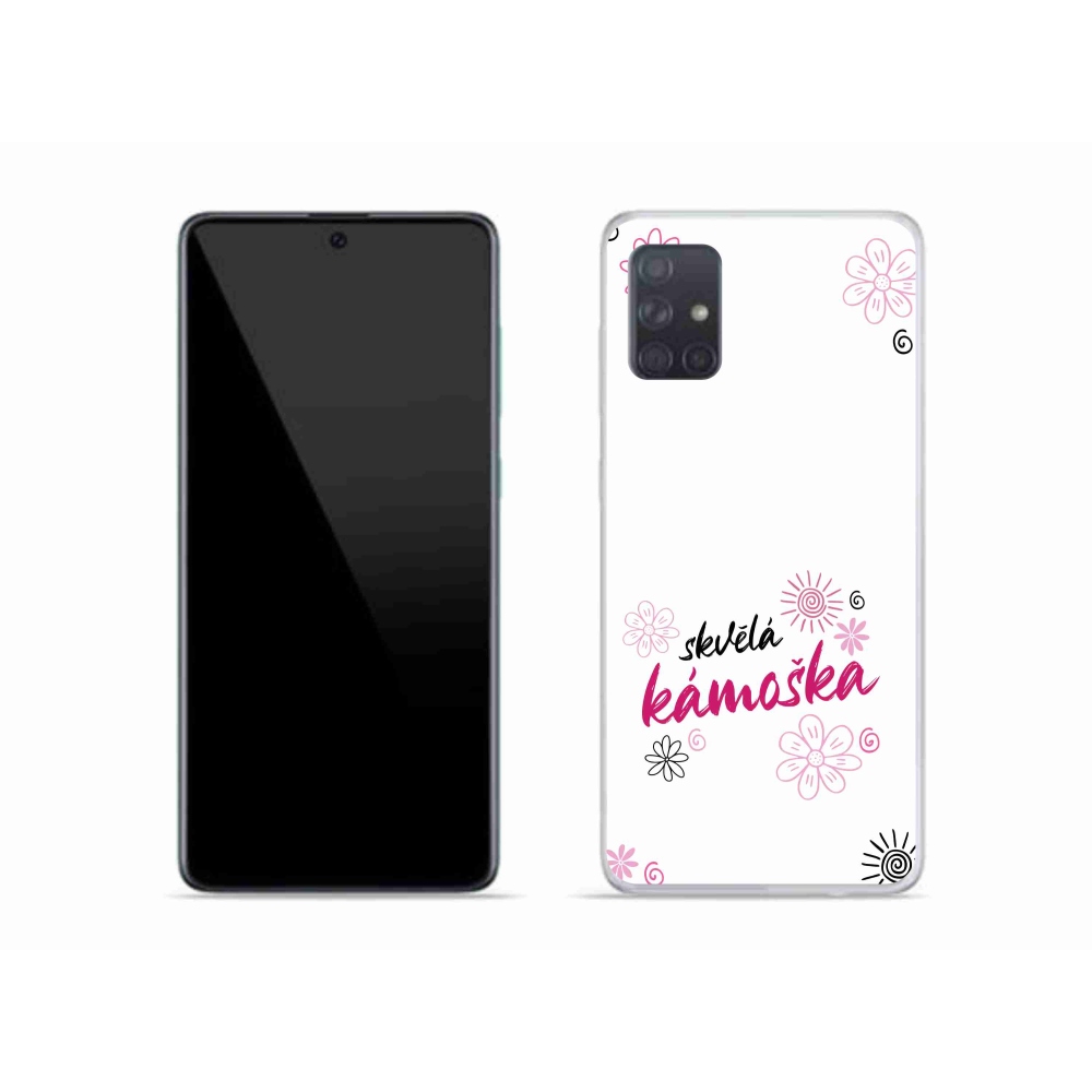 Gelový kryt mmCase na Samsung Galaxy A51 - skvělá kámoška bílé pozadí