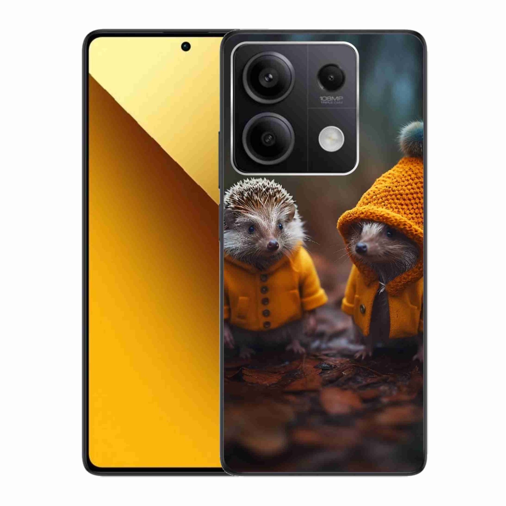 Gelový kryt mmCase na Xiaomi Redmi Note 13 5G - ježci